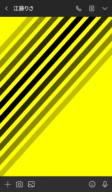 [LINE着せ替え] Diagonal Yellowの画像3