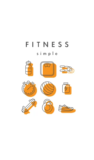 [LINE着せ替え] fitness_simpleの画像1