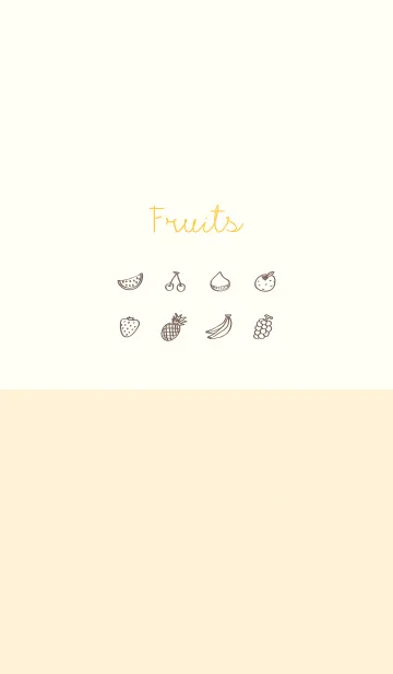 [LINE着せ替え] Fruits chrome yellowの画像1