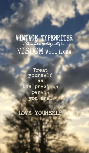 [LINE着せ替え] VINTAGE TYPEWRITER WISDOM Vol.LXXVの画像1