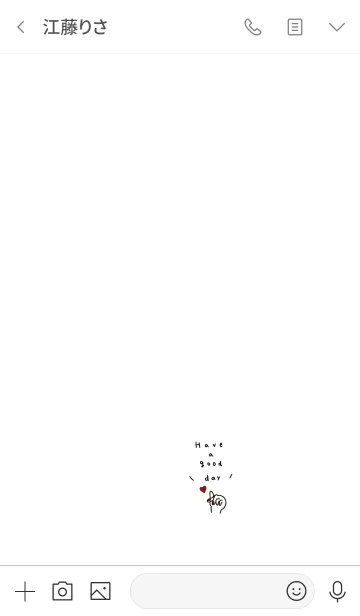 [LINE着せ替え] 良い一日を。指ハート。の画像3