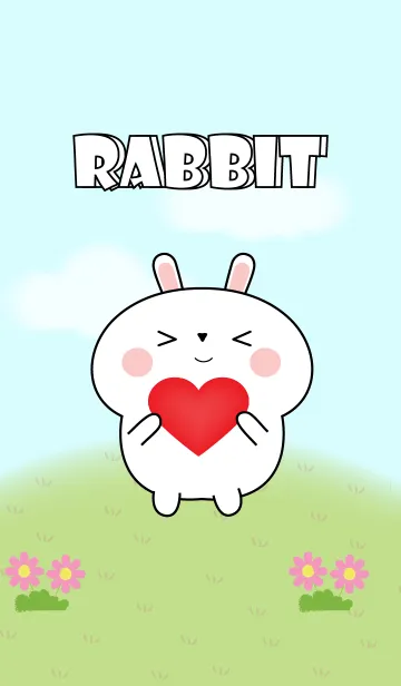 [LINE着せ替え] My Cute White Rabbit Theme (jp)の画像1