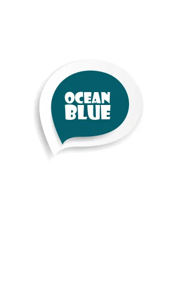 [LINE着せ替え] Ocean Blue Button In White (jp)の画像1