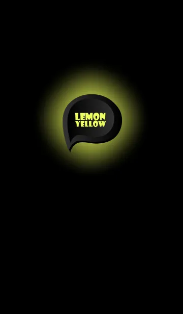 [LINE着せ替え] Lemon Yellow Button In Black (jp)の画像1