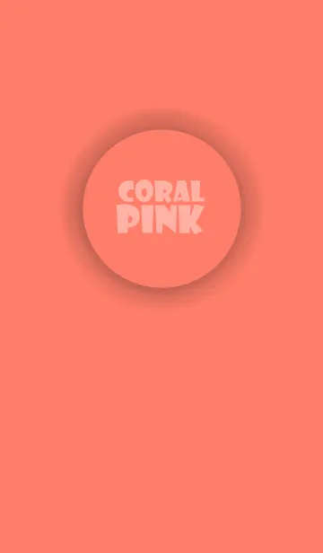 [LINE着せ替え] Love Coral Pink Button V.2 (jp)の画像1