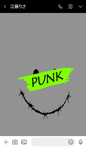 [LINE着せ替え] パンク スマイル 02の画像3