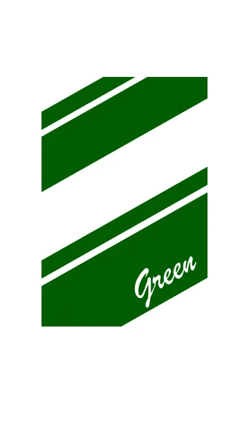 [LINE着せ替え] シンプル 緑と白 No.3-2の画像1