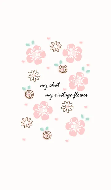 [LINE着せ替え] My chat my vintage flower 3の画像1