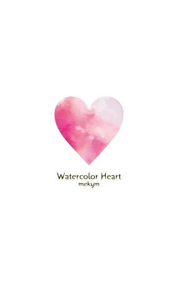 [LINE着せ替え] Watercolor Heart -SIMPLE- 4の画像1