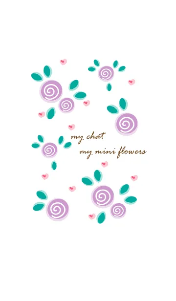 [LINE着せ替え] My chat my mini flowers 3の画像1