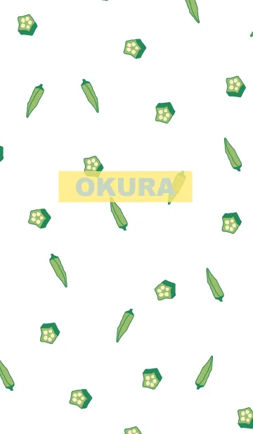 [LINE着せ替え] okura pattern/ green4の画像1