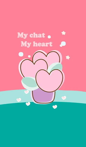 [LINE着せ替え] My chat my heart flower 3の画像1