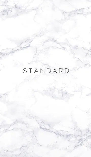 [LINE着せ替え] Marble Standard Frame #Whiteの画像1