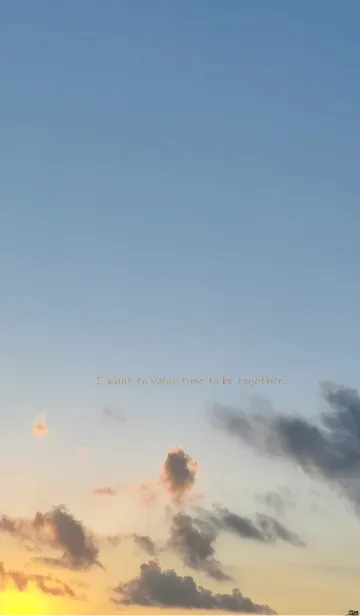 [LINE着せ替え] 一緒にいる時間を大切にしたい。の画像1