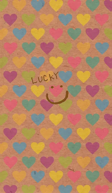 [LINE着せ替え] クラフトハートカラフル スマイル15の画像1