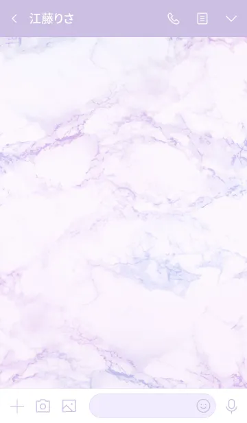 [LINE着せ替え] Marble Standard Frame #Purple Gradationの画像3