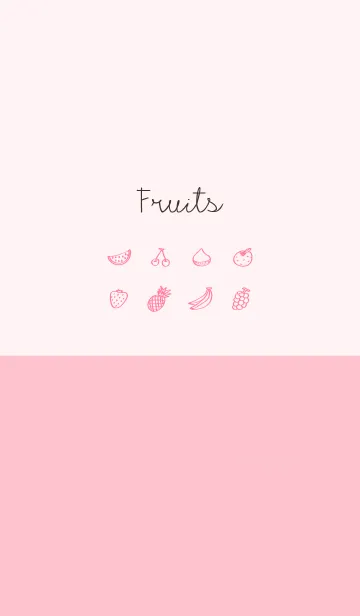 [LINE着せ替え] Fruits cherry pinkの画像1