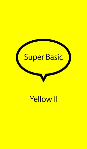 [LINE着せ替え] Super Basic Yellow IIの画像1