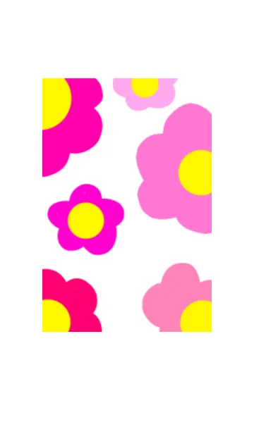 [LINE着せ替え] ピンクのお花がいっぱいの画像1