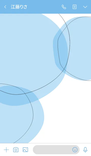 [LINE着せ替え] maru blueの画像3