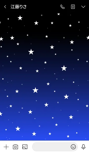 [LINE着せ替え] - Starry Sky Eternal Blue -の画像3