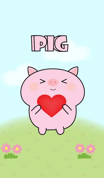 [LINE着せ替え] My Cute Pig Pig Theme (jp)の画像1