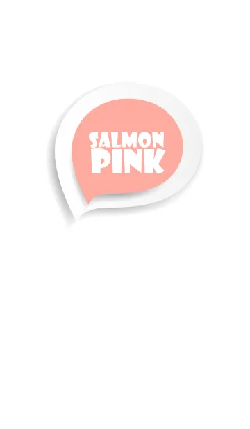 [LINE着せ替え] Salmon Pink Button In White (jp)の画像1