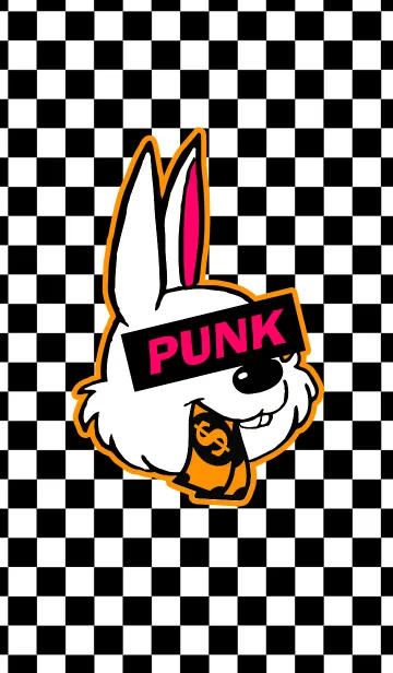 [LINE着せ替え] パンク ラビット 64の画像1