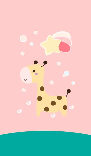 [LINE着せ替え] Cute giraffe 78 ^^の画像1