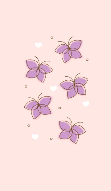 [LINE着せ替え] Cute butterflies 75 :)の画像1