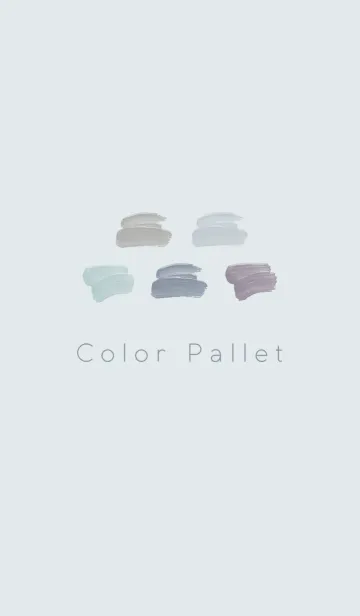 [LINE着せ替え] Color Pallet #Dusty Blueの画像1