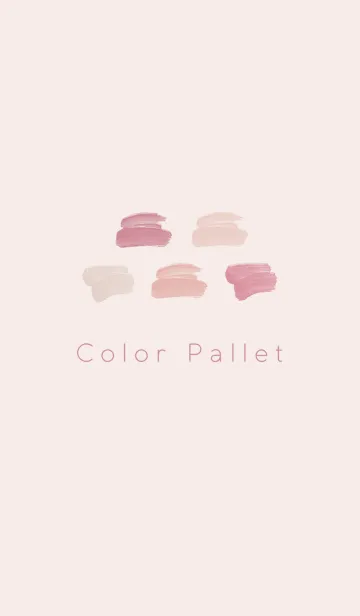 [LINE着せ替え] Color Pallet #Pink Beigeの画像1