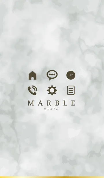 [LINE着せ替え] MARBLE -SIMPLE MONOTONE- 18の画像1