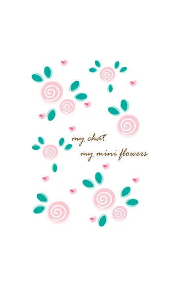 [LINE着せ替え] My chat my mini flowers 4の画像1