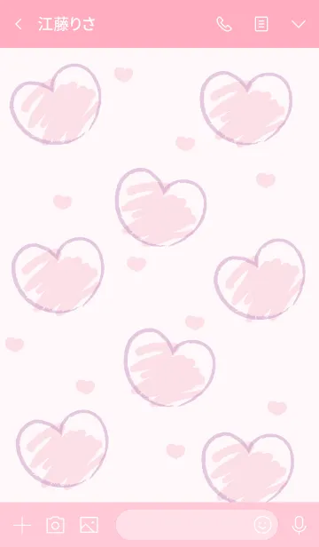 [LINE着せ替え] Sweet mini heart new version 13の画像3