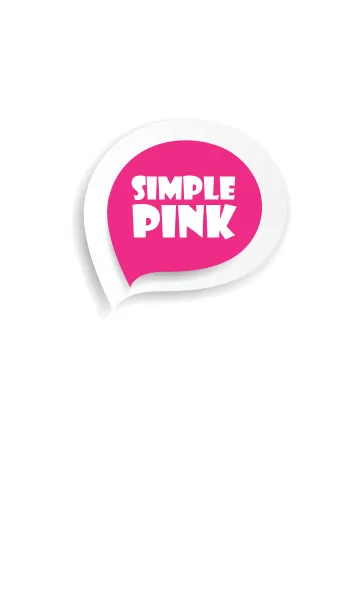 [LINE着せ替え] Pink Button In White (jp)の画像1