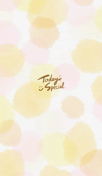 [LINE着せ替え] 水彩水玉 スマイル10の画像1