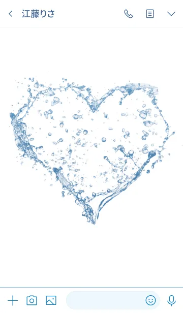 [LINE着せ替え] Water Heartの画像3