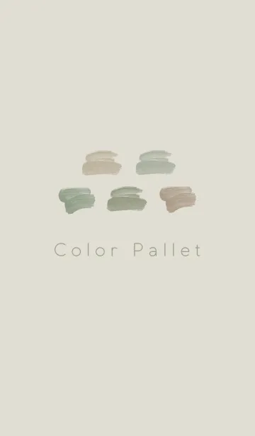 [LINE着せ替え] Color Pallet #Khaki & Beigeの画像1