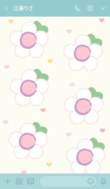 [LINE着せ替え] Lovely mini flower 96 :)の画像3