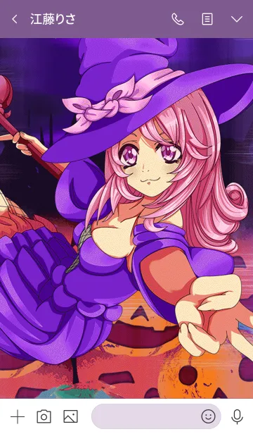 [LINE着せ替え] ラブリーハロウィン パンプキン 006の画像3