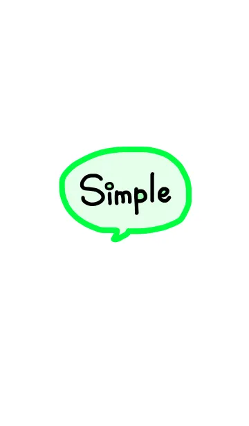 [LINE着せ替え] simple《黄緑》の画像1