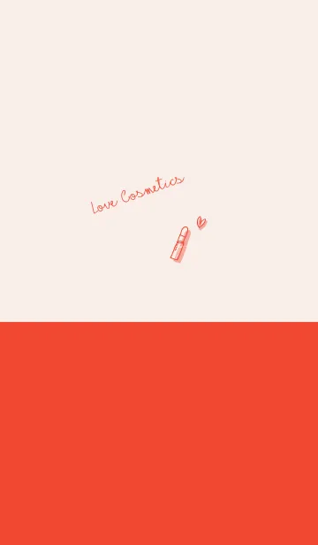 [LINE着せ替え] Love Cosmetics ecru redの画像1