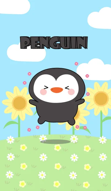 [LINE着せ替え] Happy Lovely Penguin Theme (jp)の画像1