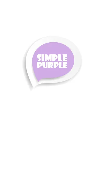 [LINE着せ替え] Purple Button In White (jp)の画像1