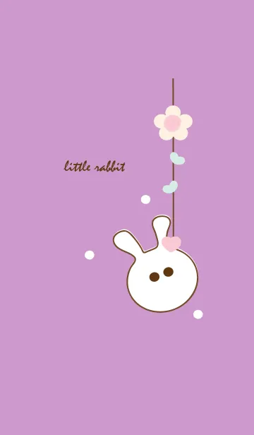 [LINE着せ替え] little rabbit with little heart 24の画像1