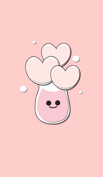 [LINE着せ替え] Heart flower in the smily vase 19の画像1