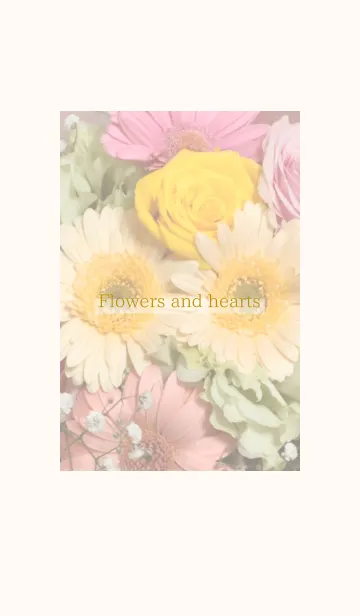 [LINE着せ替え] Flowers and hearts 20の画像1