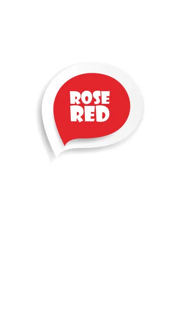 [LINE着せ替え] Rose Red Button In White (jp)の画像1