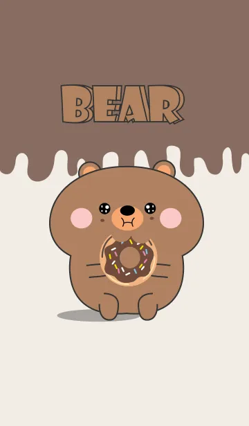 [LINE着せ替え] Simple Kawaii Bear Theme (jp)の画像1